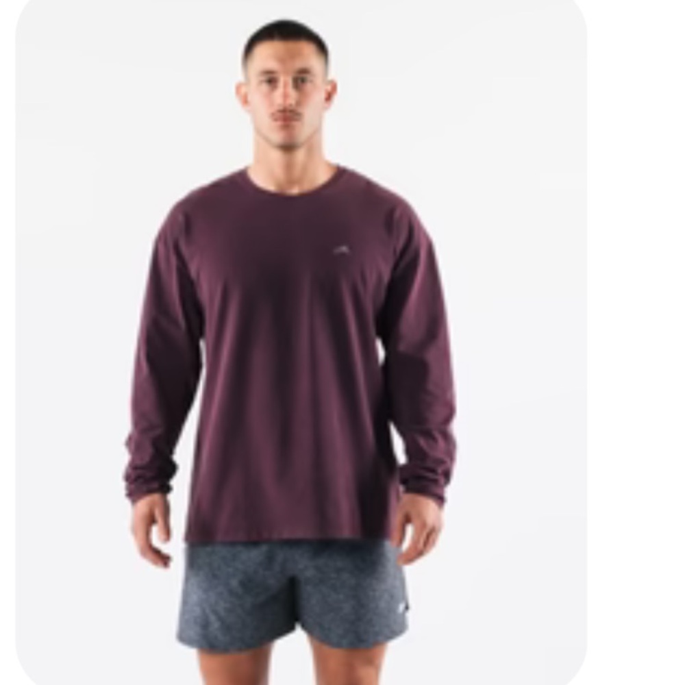 Alphalete Men's Deep Purple Long Sleeve Tee